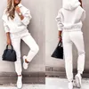 Hoodies Suit Spring Winter Casual Tracksuit Set Women Fleece 2 Pieces Set Sports Sweatshirts Pullover Home Sweatpants Outfits 220819