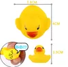 Canards jaunes jouets de baignoire canard jouet de bain pour enfants flotteur et grincement Mini petit pour douche fournitures de fête d'anniversaire