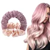 Materiale di seta Heatless Curl Lazy Hair Curling Rod Scrunchies per fascia