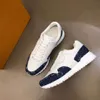 2022 Męskie Casual Flat Trainer Sneaker Luksusowy projektant oddychający biały sport sport