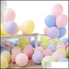 Decoração de festa 50pcs 10 polegadas Arooon Color Latex redondo balões de casamento Ballon Ballon Dia do Globos Drop Drop 20 Bdesybag DHTPS