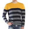 Men's Sweaters Fashion Men Pullovers Slim Sweater Chiristmas Jumper Male Autumn Winter Strip Knitwear Jersey Man ClothesMen's