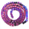 WOJIAER Non-Magnetic Materials Hematite 4mm Square Loose Beads For Bracelet Necklace Jewelry Making 15.5" BL325