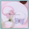 Hair Accessories Baby Girls Bowknot Opaska na głowę Dzieci Diamentowe cekiny sercowe g miotbaskie do włosów dzieci elastyczne bandanas opaska mxhome dhynr