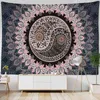 Indiska mandala mattvägg hängande mystisk trolldom boho psykedelisk hippie konst tapiz sovrum hem dekor j220804