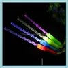 Stili di decorazione per feste Led Cheer Rave Glow Stick Acrilico Spirale Flash Bacchetta per bambini Giocattoli Concerto di Natale Bar Compleanno Su Bdesybag Dhq0X