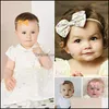 Hair Accessories Colorf Girl niemowlę Baby Bow Opaska na głowę Bowknot Śliczna głowa skręcona węzeł opaska na głowę Bandanas Hairb Mxhome Dhyex