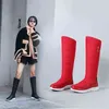 Botte chaude fourrure en peluche vers le bas imperméable neige marque hiver femmes mère chaussure mode décontracté genou haute Plu taille livraison directe 220805