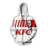 Men's Hoodies & Sweatshirts Phechion Men/Women's KFC 3D Print Casual Zipper Coat Hip Hop Tops Sports Zip Hoodeds B20Men's