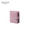 Kavyavogue Moda Mulheres Ovelha de Couro Genuína da Carteira da Lady Lady Classic Curta Carteira Bolsa Bolsa Feminina PackageMx190822