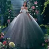 Princess Wedding Dress Ball Gowns Glitter Tulle Sweetheart Bride Dresses Robe De Mariee Off The Shoulder Vestidos De Noiva Mariage