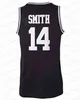 Prinsen av Bel-Air Academy #14 Will Smith Jersey All sömnad Mens Black Green Yellow Bel-Air Basketball Jersey