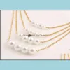 Hänge halsband hängsmycken för kvinnor koreansk turkisk juveler 18k guldpläterad kedja långa charm kedjor pearl droppleverans 20 bdejewelry dhoc8