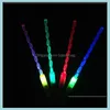 Stili di decorazione per feste Led Cheer Rave Glow Stick Acrilico Spirale Flash Bacchetta per bambini Giocattoli Concerto di Natale Bar Compleanno Su Bdesybag Dhq0X
