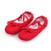 Stage Wear Est Lovely Canvas Suola morbida Ragazze Bambini Lace Ballet Practice Scarpe da danza del ventre per Kids Stage