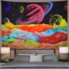 Índia Psicodélica Galaxia Espaço Tapestry Boho Decoração Casa Estética Sala Estética Mural Hippie Tapiz J220804