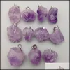 Arts And Crafts Fashion High Quality Natural Amethyst Druzy Stone Pendants For Jewelry Making Charms Irregar Accessorie Sp Sports2010 Dhvmj