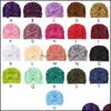 Caps hoeden baby kinderen hoed snoep kleur hoofdendeksel kind peuter beanies tulband bowknot katoen kinderen 21 kleuren mxhome drop deli mxhome dhrde