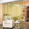 Cortinas de lujo con línea de Flash de cristal, tira de borlas brillantes, puerta, ventana, divisor de habitación, decoración del hogar, Cortinas, cortinas