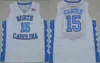 NCAA North Carolina Tar Heels Michael Jerseys College 5 Nassir Little Carter 32 Люк Мэй Барнс Винс UNC синий Черный Белый Баск высшего качества