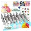 Baking Pastry Tools Cake Decorating Kit Turntable Nozzles For Cream Confectionery Bags Icing Pi Tips Cakes Drop Deliver Packing2010 Dhdjv