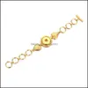 Arts And Crafts Colorf Sier Gold Rose Color 18Mm Bottone a pressione Cuore Charms Bracciale Bangle per le donne Fornitore Wholesal Spor Sports2010 Dhg5N