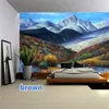 Natural Landscape Beautiful 3D Printing Carpet Bedroom Living Room Decoration Background Cloth Hippie Home Decor Mural J220804