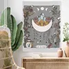 Moon Phase Tapestry La Luna Wall Hanging Celestial College Witchy Nature Art Room Decor J220804