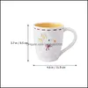 Canecas P￡scoa de P￡scoa Coffee Coffee Copo Caneca Ador￡vel Droga Droga 2021 Home Garden Cozinha Barra de jantar Drinkware Carro