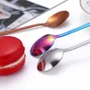 Hollow Angel Wing Spoon Stainless Steel Home Kitchen Dining Flatware Feather Dessert Coffee Spoons Cutlery Bar Tool For Wedding Party