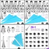 Cuisson Outils De Pâtisserie 32 Pcs / Set Conseils De Sac Cuisine Bricolage Glaçage Pi Crème Cookie Sacs À Outils Ensemble De Buse Décoration De Gâteau Drop Delivery Mjbag Dholv