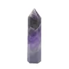 Partihandel Crystal Hexagonal Prism Crafts Natural Stone Quartz Tower Party Favor Mix Colors Energy Mineral Wand Home Decoration