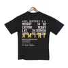 Amiiriis Shirt Mens T Tshirt High Version Designer 2024ss American Fashion Brand Poster Letter Pr RXJH
