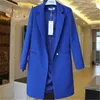 Spring Autumn Blazers Coats Women Clothing Suit Long Sleeve Jacket Casual Topps Female Slim Windbreaker Coat 220819