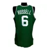 2022 스티치 클래식 레트로 저지 빌 6 Russell Mitchell과 Ness 1962-63 농구 유니폼 남성 여성 청소년 S-6XL