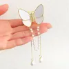 À la mode papillon longue perle frange pince à cheveux pinces coiffure mini queue de cheval Barrette cheveux accessoires pour femmes ornement