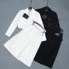 Deux pièces robe Designer femmes costume jupe automne à manches longues haut demi designer robe vêtements pour femmes veste noir blanc 61LR