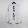 メンズパームズのデザイナーパーカー背面に垂直文字の長袖のTシャツの男性アングル女性セータースウェットシャツ1