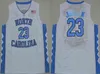 NCAA North Carolina Tar Heels Michael Jerseys College 5 Nassir Little Carter 32 Люк Мэй Барнс Винс UNC синий Черный Белый Баск высшего качества