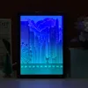 Gece Işıkları Işık 3D Kağıt Oyma Kentsel Resim Çerçeve 11 Stil USB Güçlü Sanat Dekorasyon Doğum Günü Hediyeleri Kız Yatak Odası Gecesi
