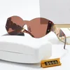 Märkesdesign Solglasögon kvinnor män designer Bra kvalitet Mode metall Överdimensionerade solglasögon vintage kvinnlig man UV400