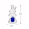 Mini queimador de óleo de vidro estilo cabaça cachimbo de água Bong Bubbler acessório para fumar com tigela de vidro tubo de silicone bocal