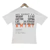Amirs Shirt Mens T Tshirt High Version Designer 2024ss American Fashion Brand Poster Lettera Pr 1GX0