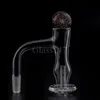 DHL Full Weld Smoking Nails Quartz Blender Banger Beveled Edge with Glass Cap Set for Glass Water Bongs Pipes Dab Rigs