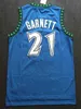 21 Maillots de basket Garnett Retro Bird 10 Bibby 34 Barkley 33 Hill12 Stockton 32 Karl Malone Jason Williams 33 Ewing Gary Payton 40 Kemp T