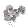 Objetos decorativos Figuras do fundo da folha de prata Ginkgo Pingente de parede pingente tridimensional Decoração de joalheria de metal decrescente