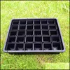 Plantadores POTS 100pcs Planta de flor quadrada Mini Plantas de plástico prático Plantas com sucesso sem placas Y0910 Drop de Bdesybag Dhvwq