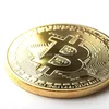 Or BitCoins 40x40x1.5mm Arts Artisanat Creative Souvenir Collection Bit Coin DHL F0822