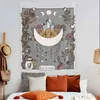 Moon Phase Tapestry La Luna Wall Hanging Celestial College Witchy Nature Art Room Decor J220804