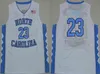 NCAA 1 McGrady North Carolina Basketball Jerseys 33 Pippen UNC Tar Heels 23 Michael Vince 15 Carter Tracy Georgetown Allen 3 Iverson Vintage